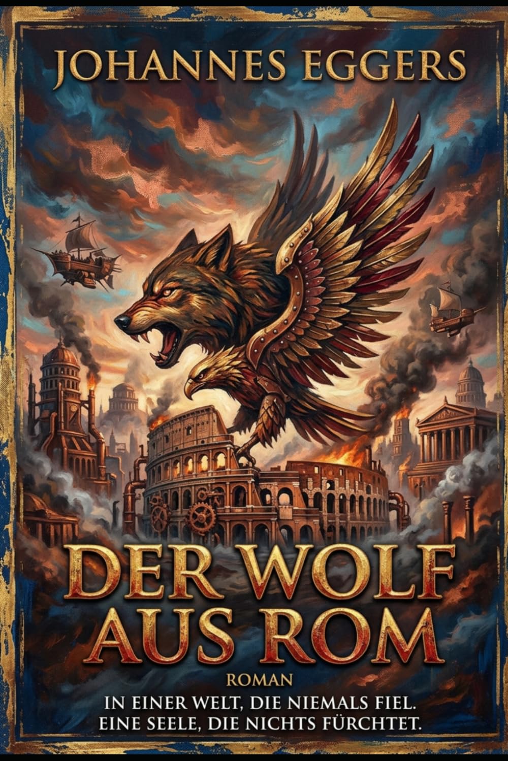 DER WOLF AUS ROM: In einer Welt, in der Rom nie fiel und die Götter noch atmen, kämpft ein Mann zwischen zwei Völkern um das Einzige, das kein Imperium nehmen kann: sich selbst.