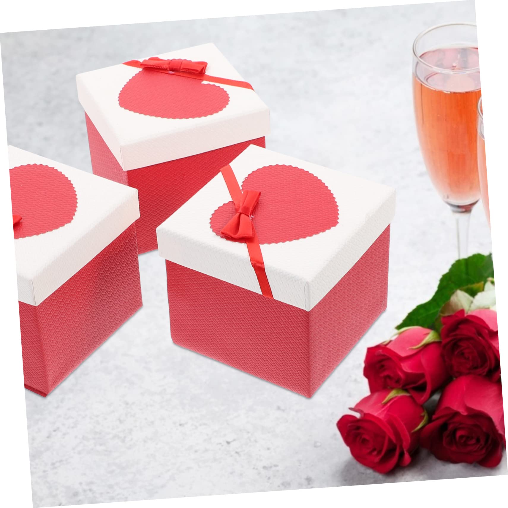 SOLUSTRE 6stücke Geschenkschachteln Mit Deckel Verpackung Für Hochzeiten Geburtstagsfeiern Und Feiertage Für Hochzeitsgeschenke Und Party Rot