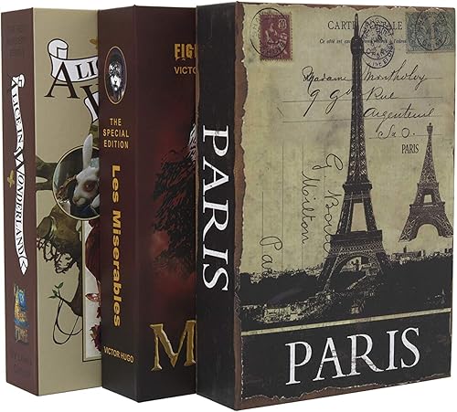 Miniatura 6 de Libro de transferencia de papel real seguro para joyas, dinero y efectivo, hueco con compartimento oculto, llave y cerradura con combinación