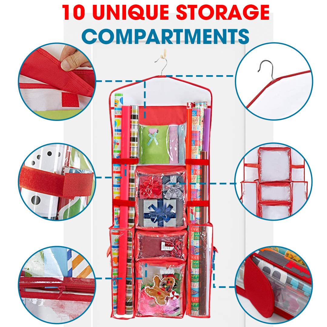 Aufbewahrungs-Organizer von Propik für 101,6cm Geschenkpapier, Schleifen und Geschenkverpackung, Aufbewahrungstasche