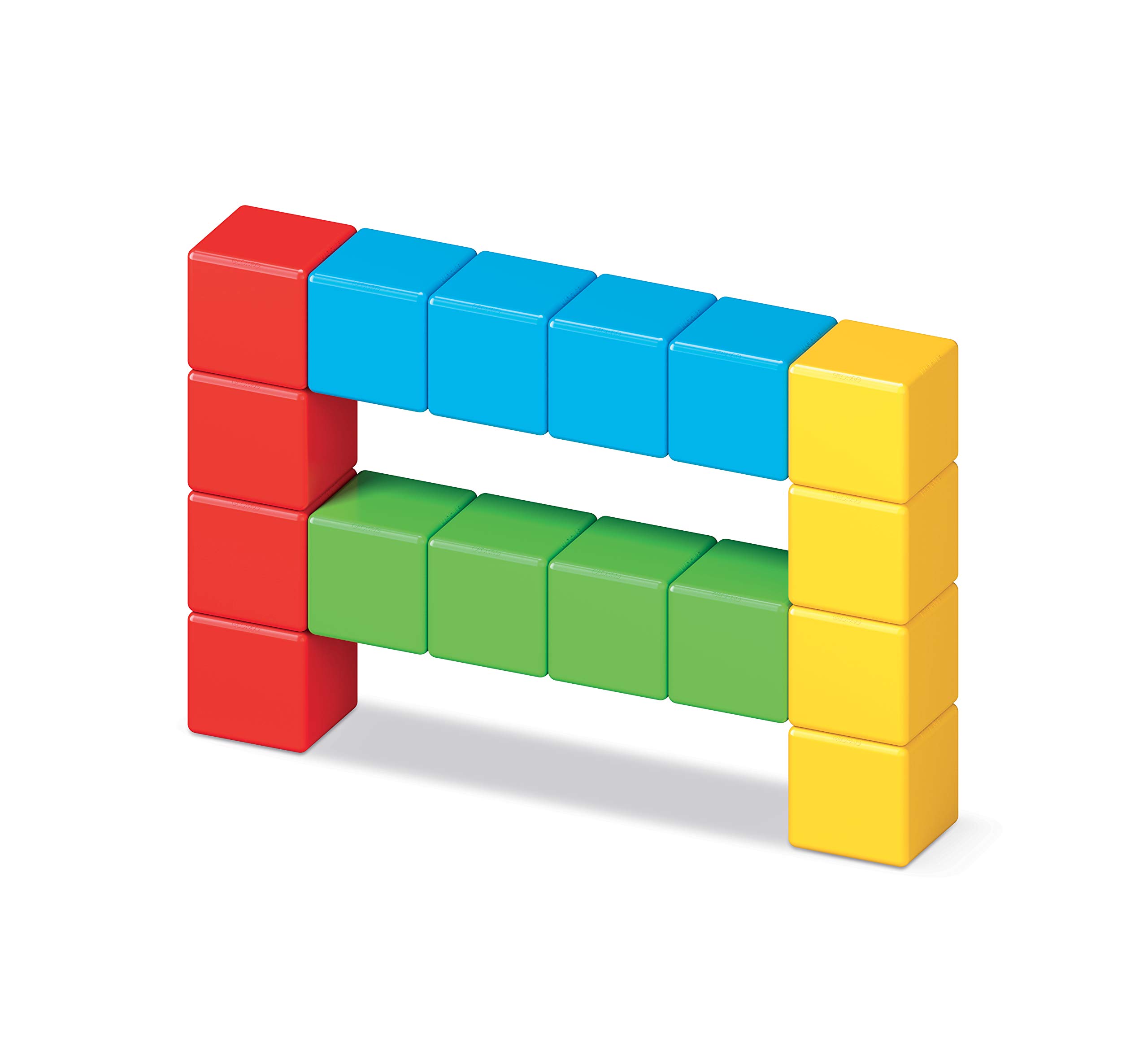 Geomag Magicube - 16 cubi - Costruzioni Magnetiche per Bambini - Linea Green - 100% Plastica Riciclata