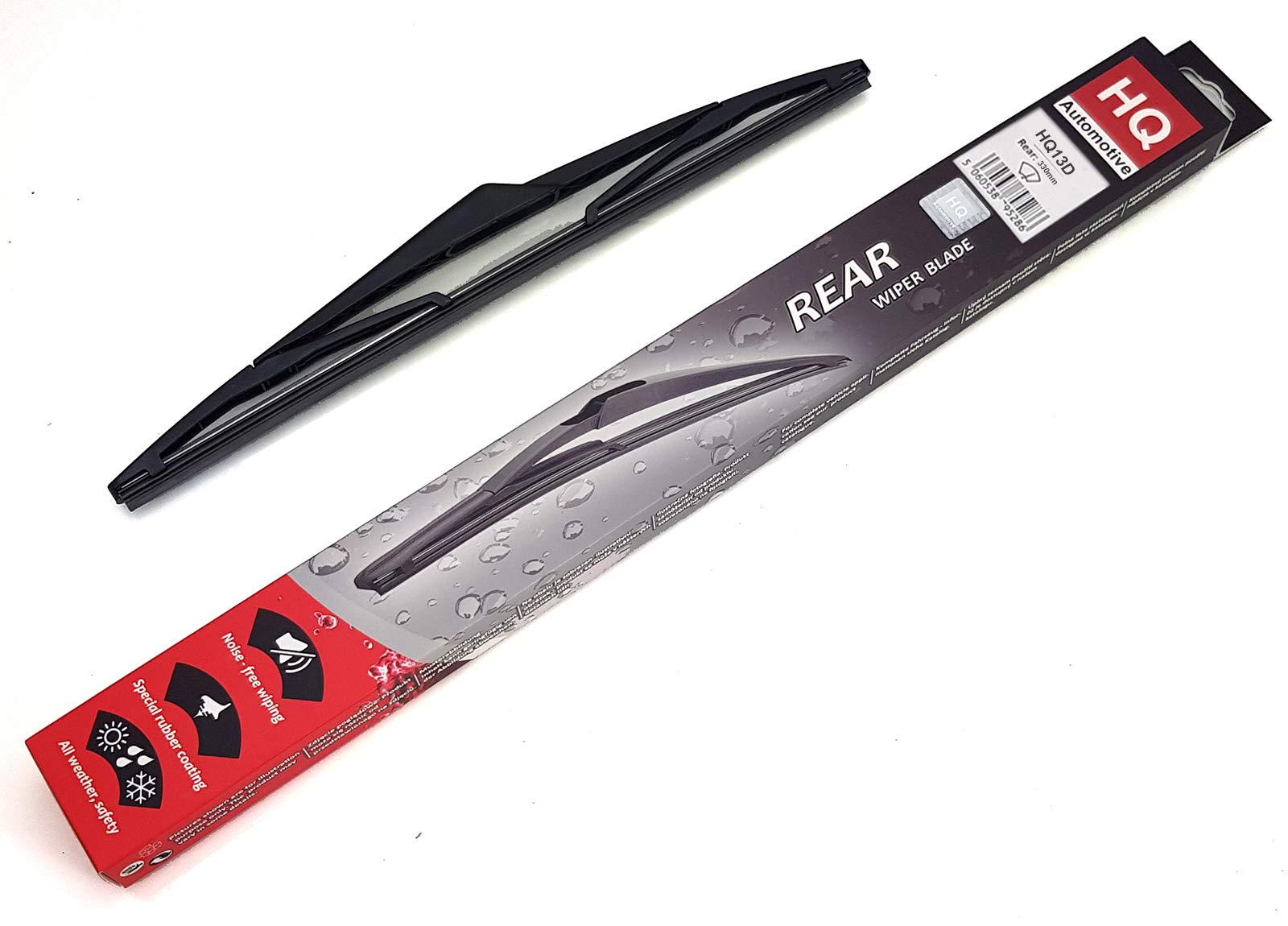 HQ AUTOMOTIVE Rear Wiper Blade | Fits: FORD Galaxy Oct.2008-Jun.2014, Kuga Feb.2008-Nov.2012, S-MAX Feb.2009-Dec.2014 | model: HQ13D