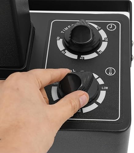 Miniatura 6 de Secador de pelo de pie para salón, secador de pelo profesional con capucha de 1200 W, secador de salón negro con capucha, temporizador de 60