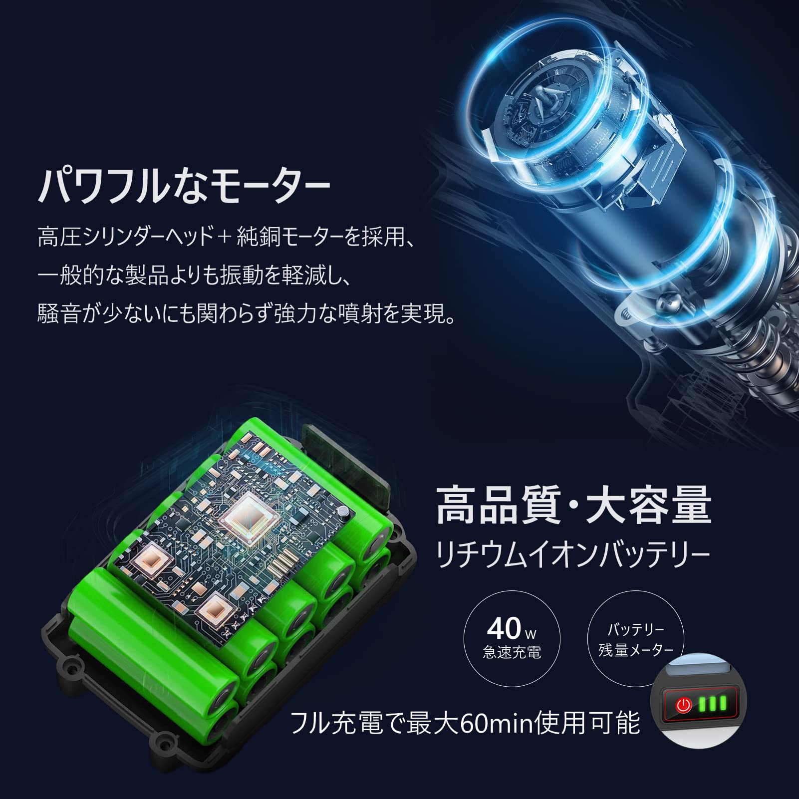 Amazon | Be Oshare （充電式ハンディ ウォッシャー） 高圧洗浄機