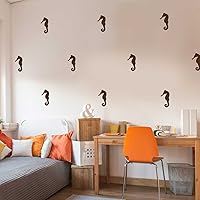 Vista 3 de Sea Horse Decal Set - Kiss Cut Seahorse Decal by Chromantics (Grey)