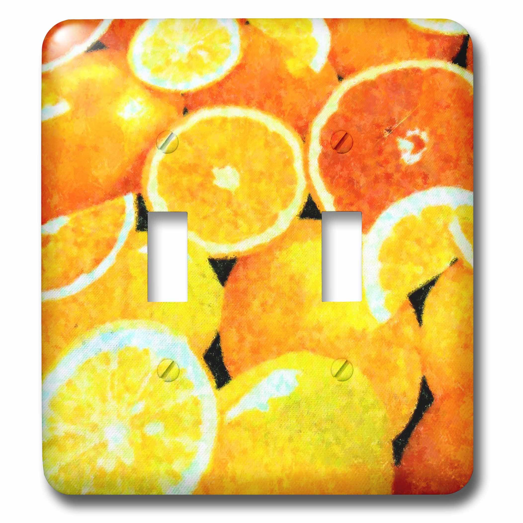 Interrupteur à baïonnette motif agrumes pour une cuisine lumineuse et vitaminée