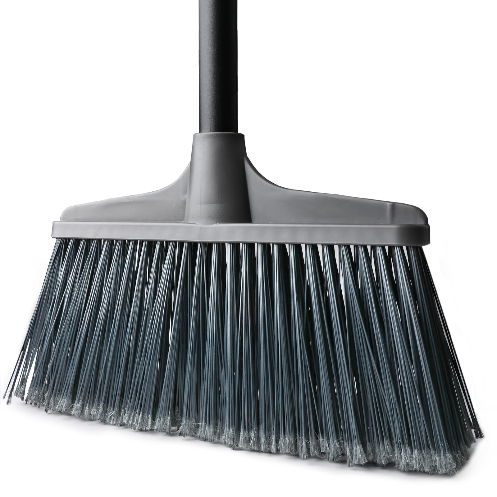 Outdoor Indoor Broom for Floor Cleaning - 54 inch Outside Indoor Broom, Medium-Hardness Bristles Brooms for Sweep Outdoor, Angle Brooms for Floors Applied to Yards, Garages, Patios, and Walkways, etc