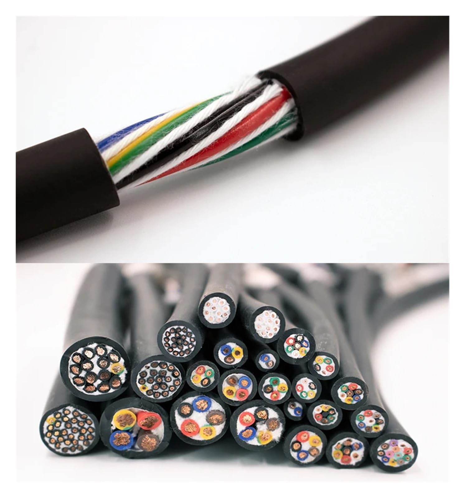 Ekranowany kabel sterowania sygnałem TRVV 2-40 żył
