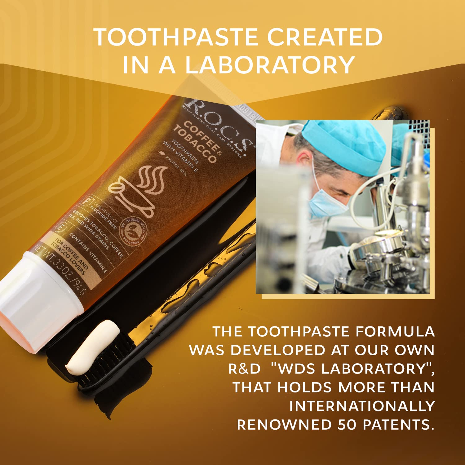rocs toothpaste coffee and tobacco R.O.C.S. - Fluoride Free - Stain Removal R O C S Toothpaste
