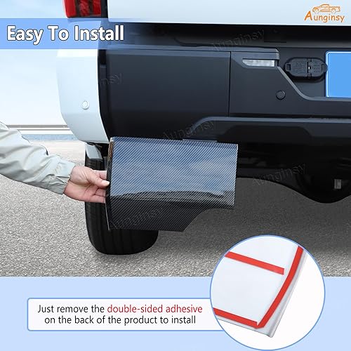Miniatura 3 de Protector de parachoques trasero para auto compatible con Toyota Tundra 2022-2025, para guardabarros trasero lateral de camioneta, protector de