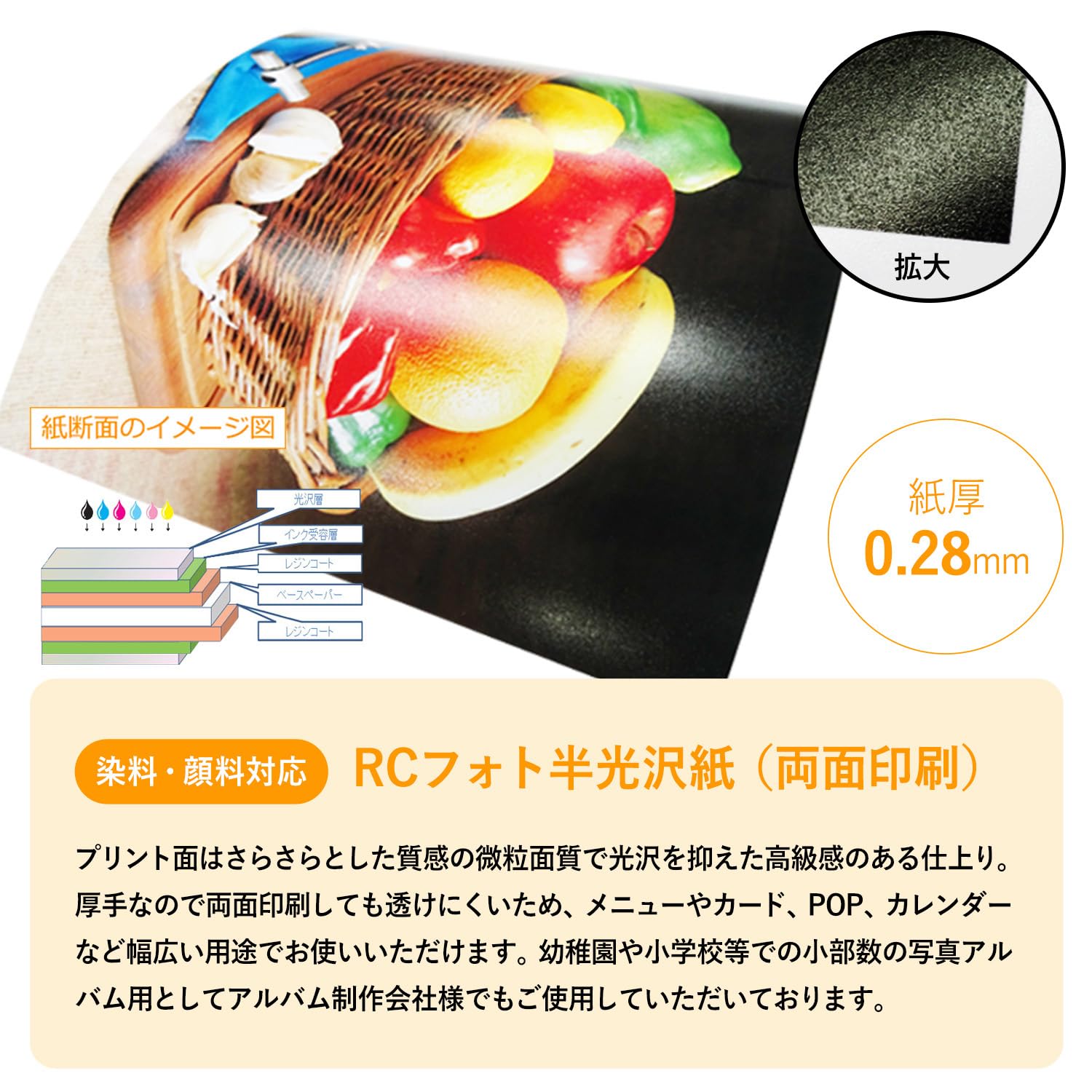 Amazon | BBEST 両面 写真用紙 絹目 半光沢 A4サイズ 40枚入り 厚手 厚