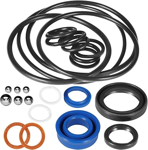 Miniatura 7 de JIAD Kit de sellos de reparación hidráulica para gato de piso de 2 toneladas Matco AM200F, AM200MF, TM200F, TM200MF, AM0226F, YM150M