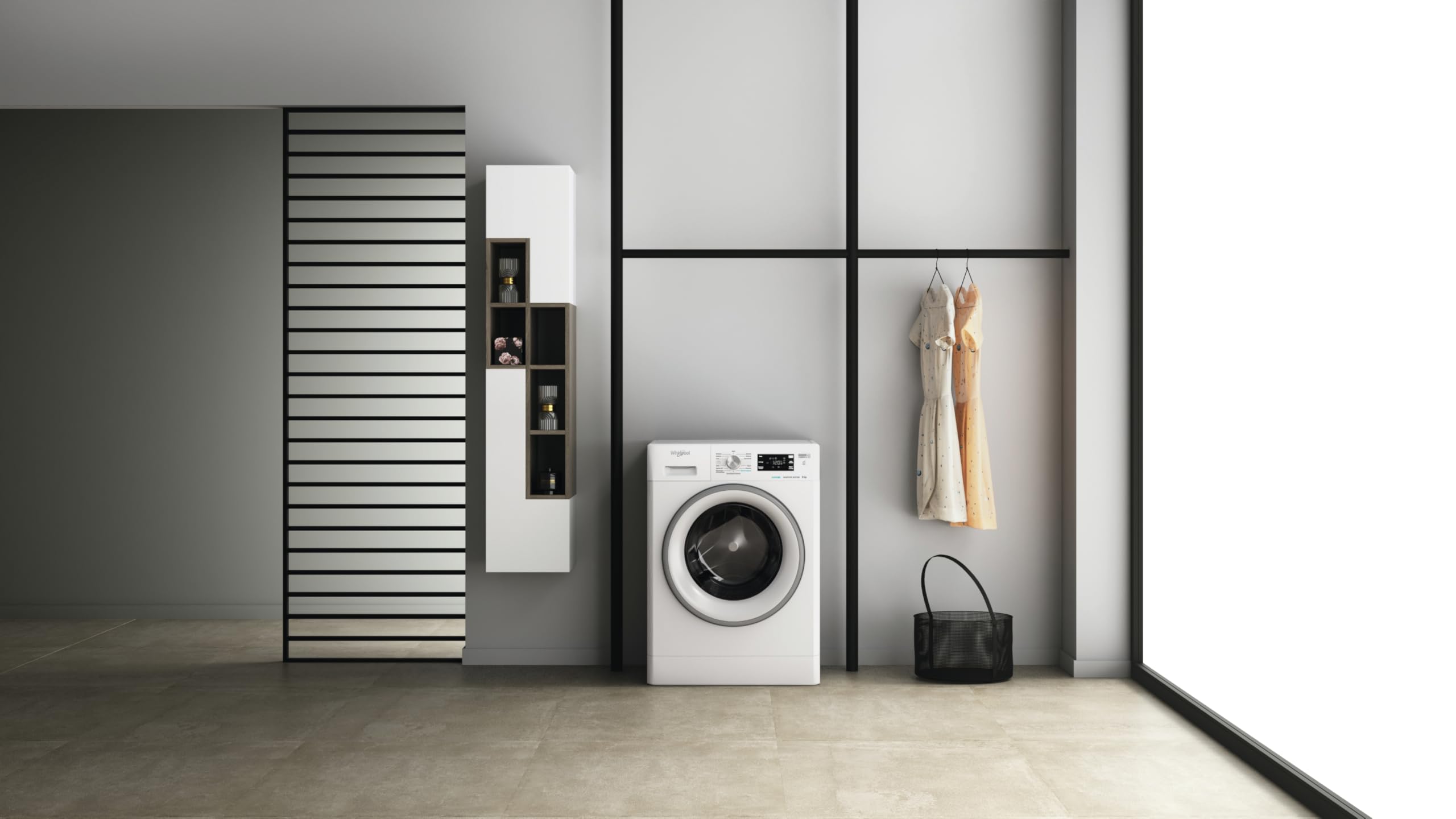 Whirlpool FFB 846 SV IT- Lavatrice 8 kg Libera Installazione, Carica Frontale. Centrifuga 1400 Giri Al Minuto. Larghezza 59,5cm, Profondità 63,0cm, Altezza 84,5cm, Classe Energetica A