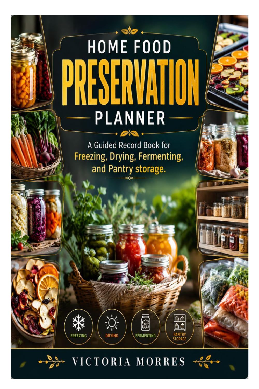 Home Food Preservation Planner: A Guided Record Book for Freezing, Drying, Fermenting, and Pantry storage