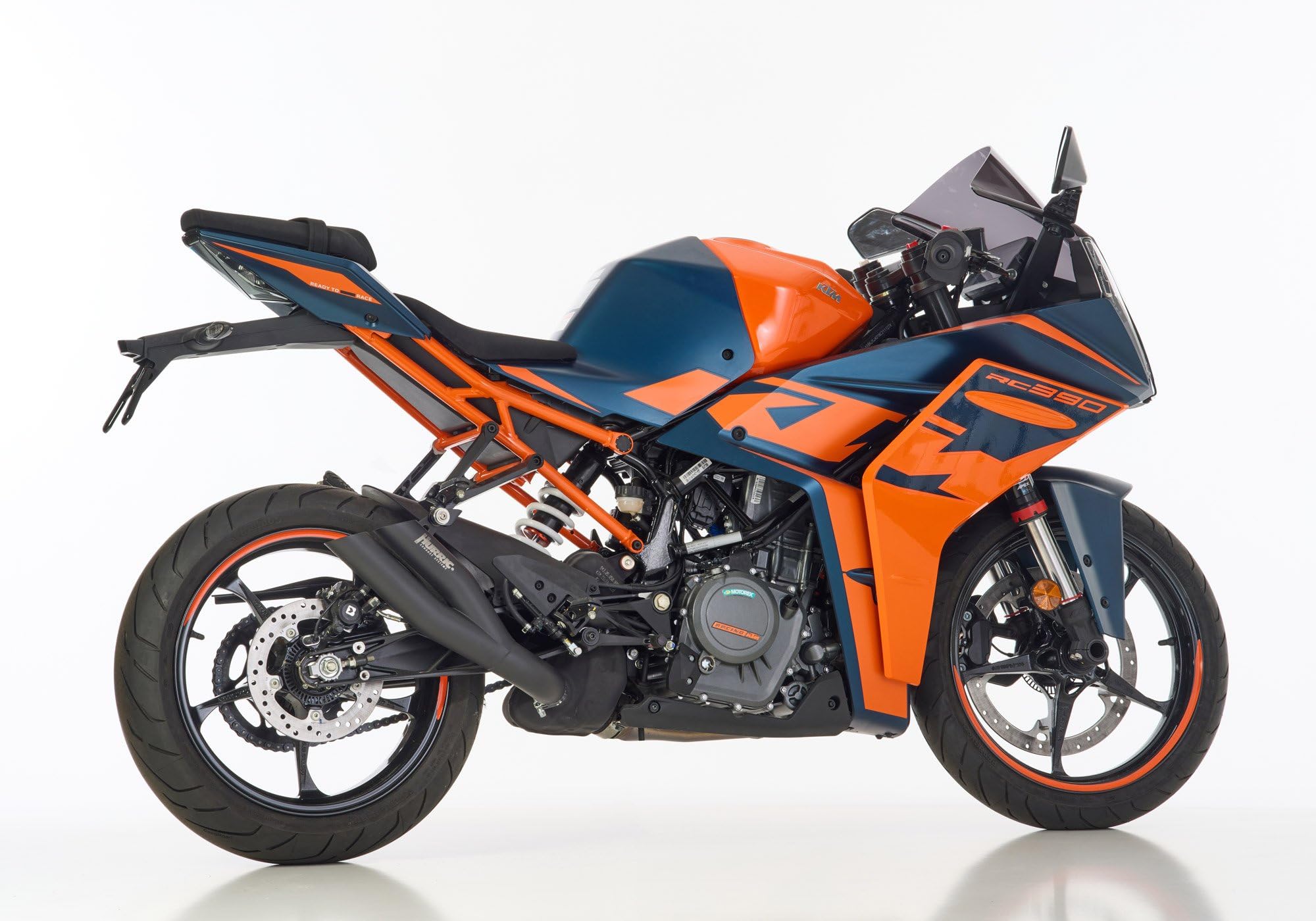 HURRIC Sportauspuff kompatibel mit KTM | 390 Duke | Typ KTM IS Duke | 373 ccm | Baujahr 2021-2023 | HURRIC Pro 2 GP Slip on