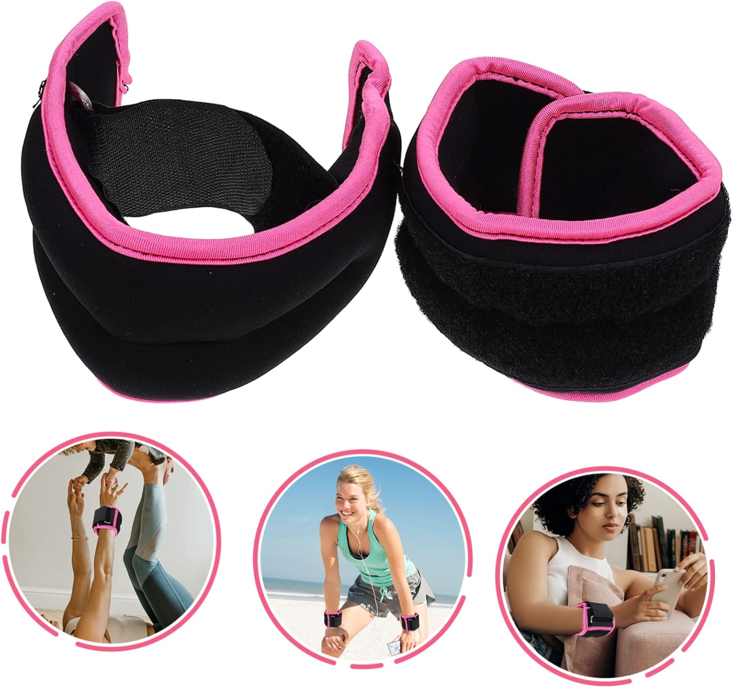 VICASKY Adjustable Weight Legging Bracelet Ankle Weights for Boys and Girls Running Yoga Durable Material Compact Design