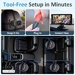 Dual Baby Car Camera for 2 Kids – 6.9” Split-Screen HD Display, Infrared Night Vision, Easy Installation, Backseat Camera for Infant & Toddler Safety, Compatible with All Car Models by Fodkh