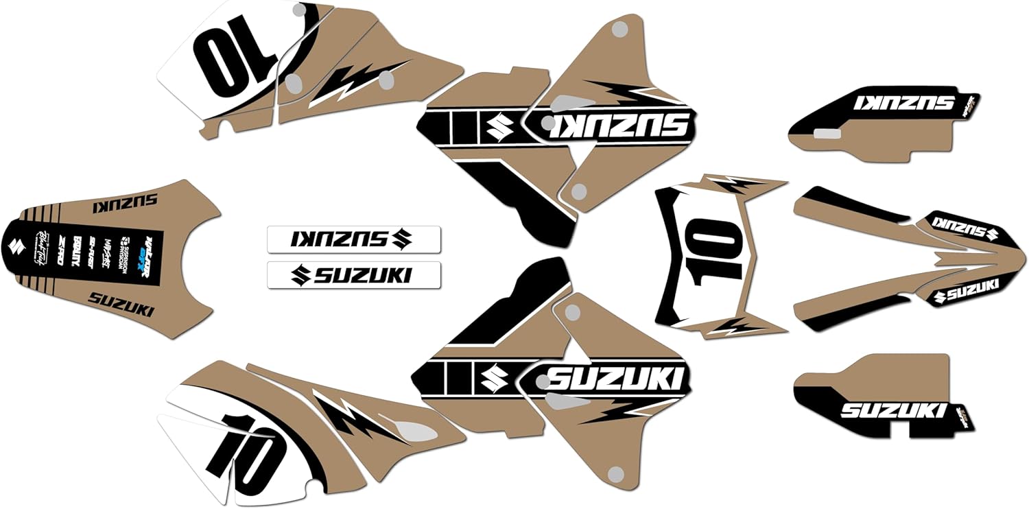 Graphics Kit for SUZUKI DRZ400 (2000-2024) SPEED Series Yellow 9 Mil - Easy Go - Dirt pit bike motorcycle stickers, dirtbike racing automotive decal motocross accessories no-plastics