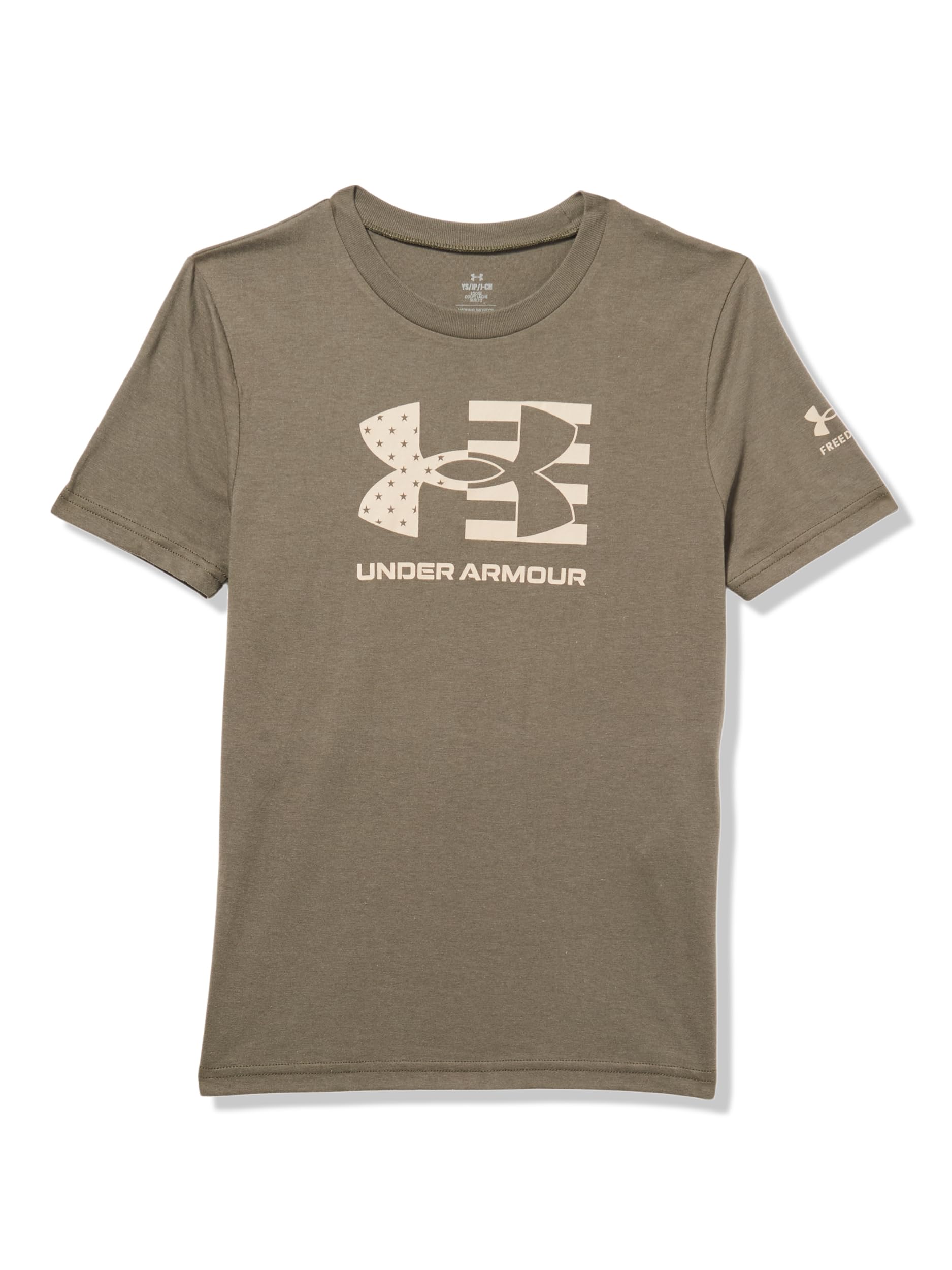 Under Armour Boys' Freedom Chest Flag Short Sleeve T Shirt