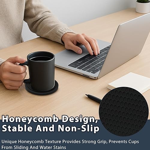 Miniatura 2 de Posavasos para automóvil, 6 unidades, universal, de silicona, antideslizantes, para interior del automóvil, juego de posavasos decorativos