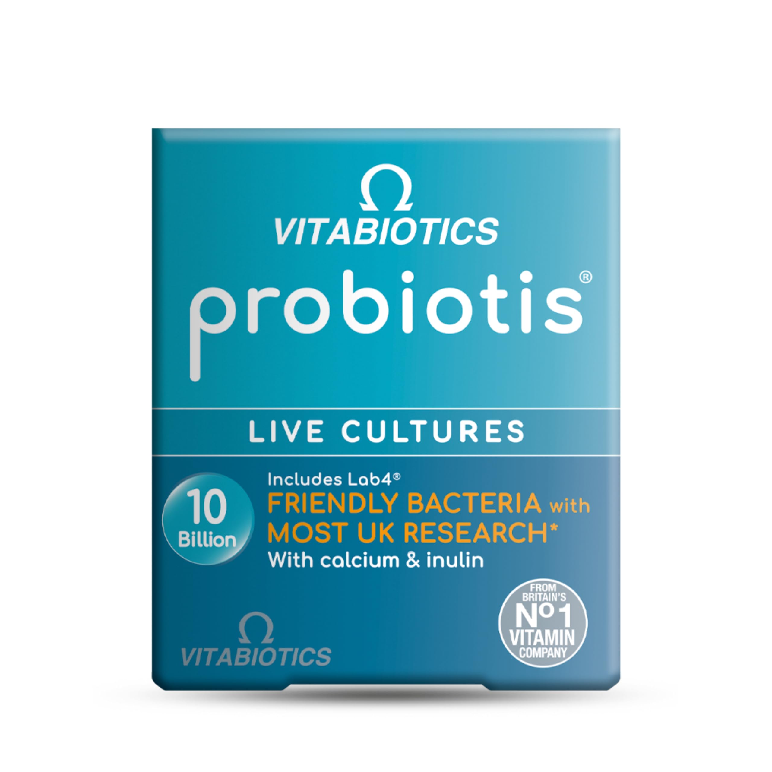 High Strength Supplement - 10 Billion Friendly Live Cultures From 7 Different Strains - 30 Capsules