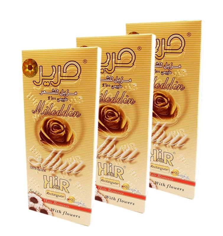 HARIR Pasta de açúcar para depilação aplicada à mão, 3 pacotes de 100 g
