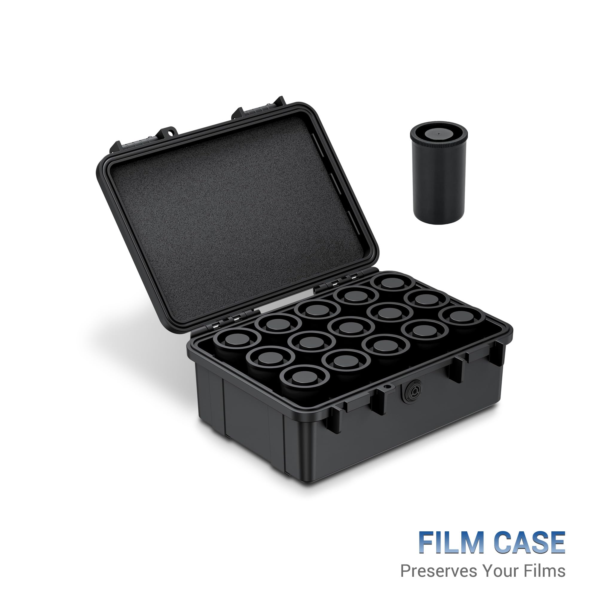 JJC Rouleaux de film rigide 35 mm 15 bidons étanche IP67 résistant aux chocs protection films négatifs