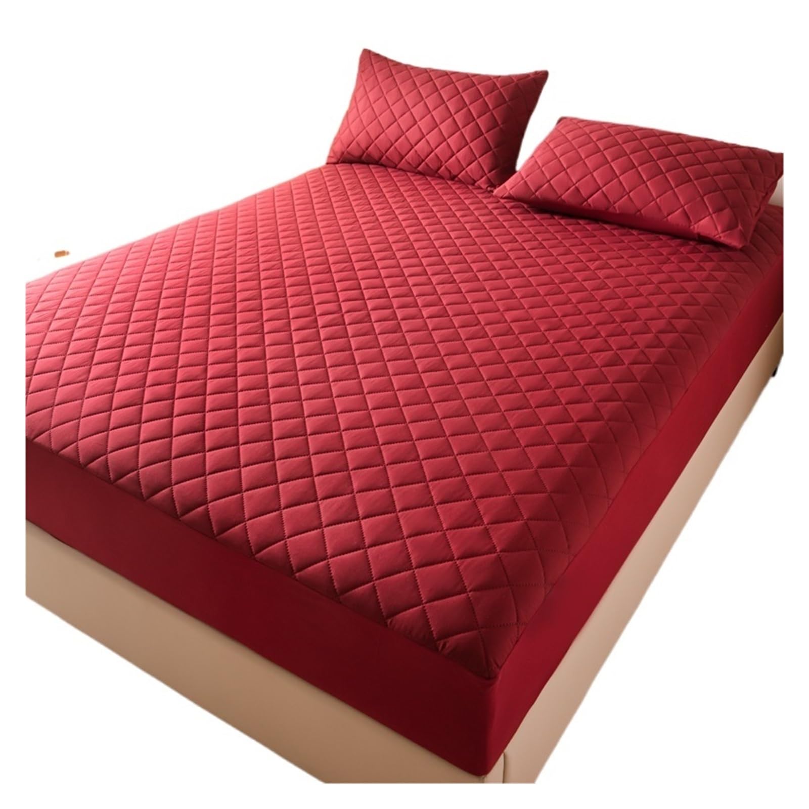 Housse de matelas imperméable et respirante avec drap-housse épais matelassé