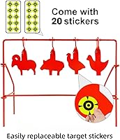 Vista 3 de Atflbox BB Gun Target Animal Silhouette Heavy Metal Spinning Pellet Airsoft Shooting Target para exteriores, clasificado para calibre .177 .20