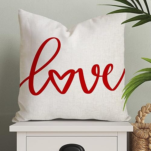 Miniatura 1 de Funda de almohada romántica para el día de San Valentín funda de cojín para boda compromiso aniversario decoración del hogar sofá sala de estar