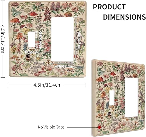 Vista 464 de Cubiertas decorativas de salida de estrella de mar playera, tablero de madera azul de concha de mar de 1 banda, decoración individual GFCI, placa