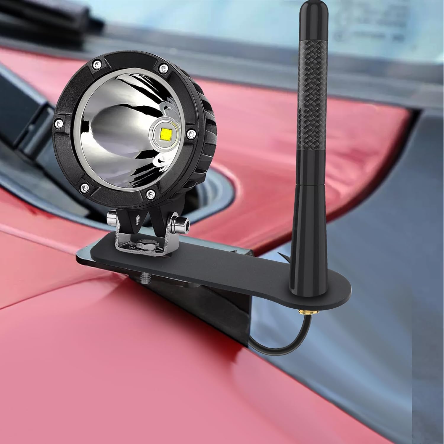 Ham Antenna Ditch Bracket Extension, Antenna Ditch Bracket Extension Compatible with Most Manufacturers Ditch Light Brackets