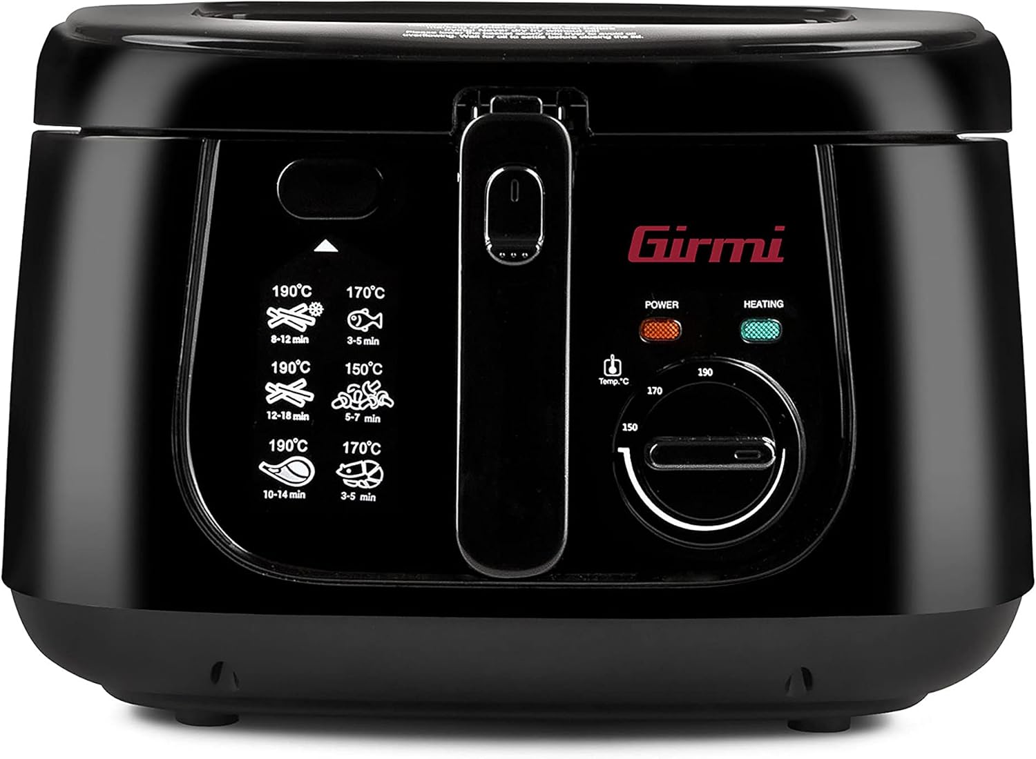 Girmi FG21 Friggitrice, 1800W, 2,5 L, Antiaderente, Nero Girmi FG21 Friggitrice, 1800W, 2,5 L, Antiaderente, Nero