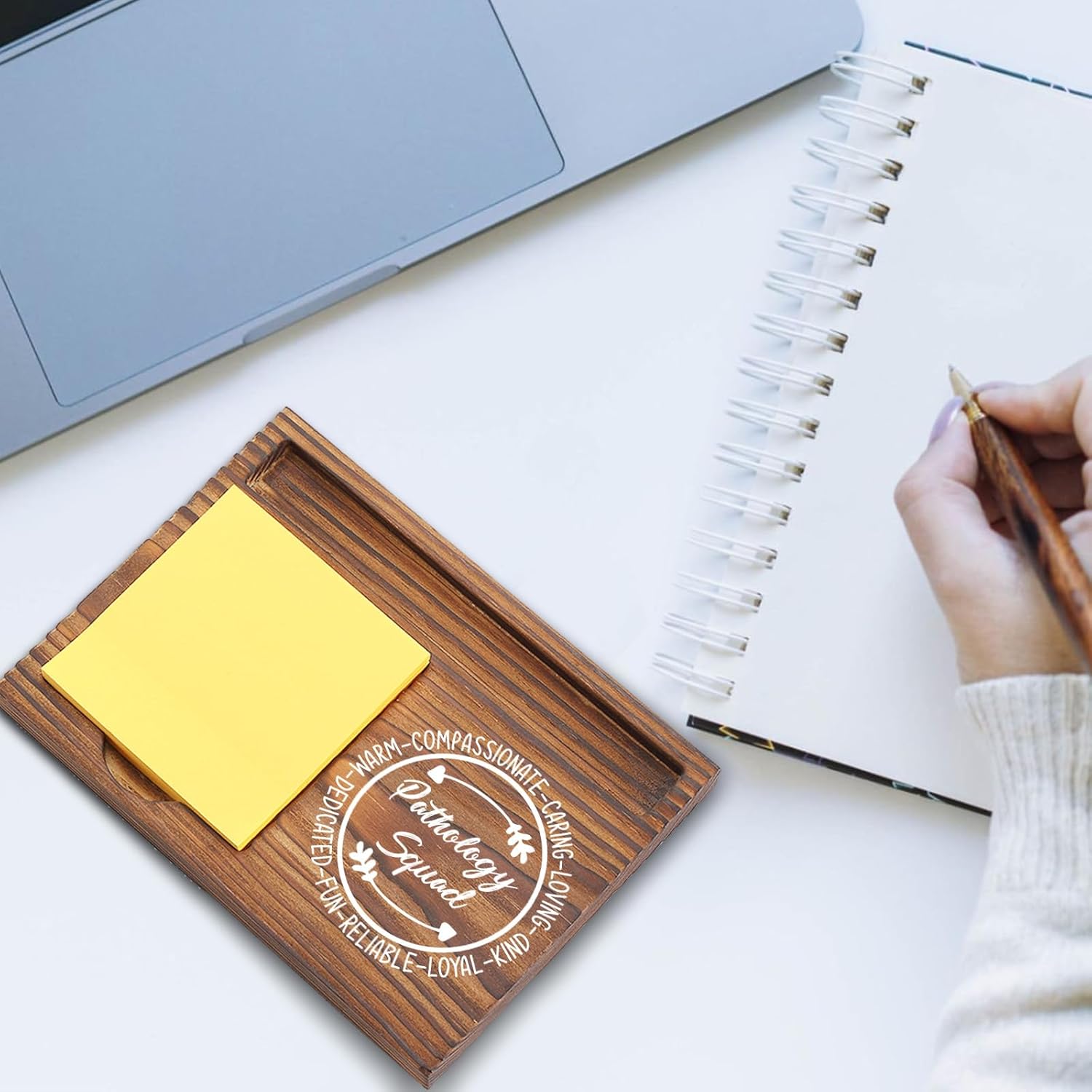 Pathology Squadデスクオーガナイザー、インスピレーションを与える付箋ホルダー、I'll Be There fo