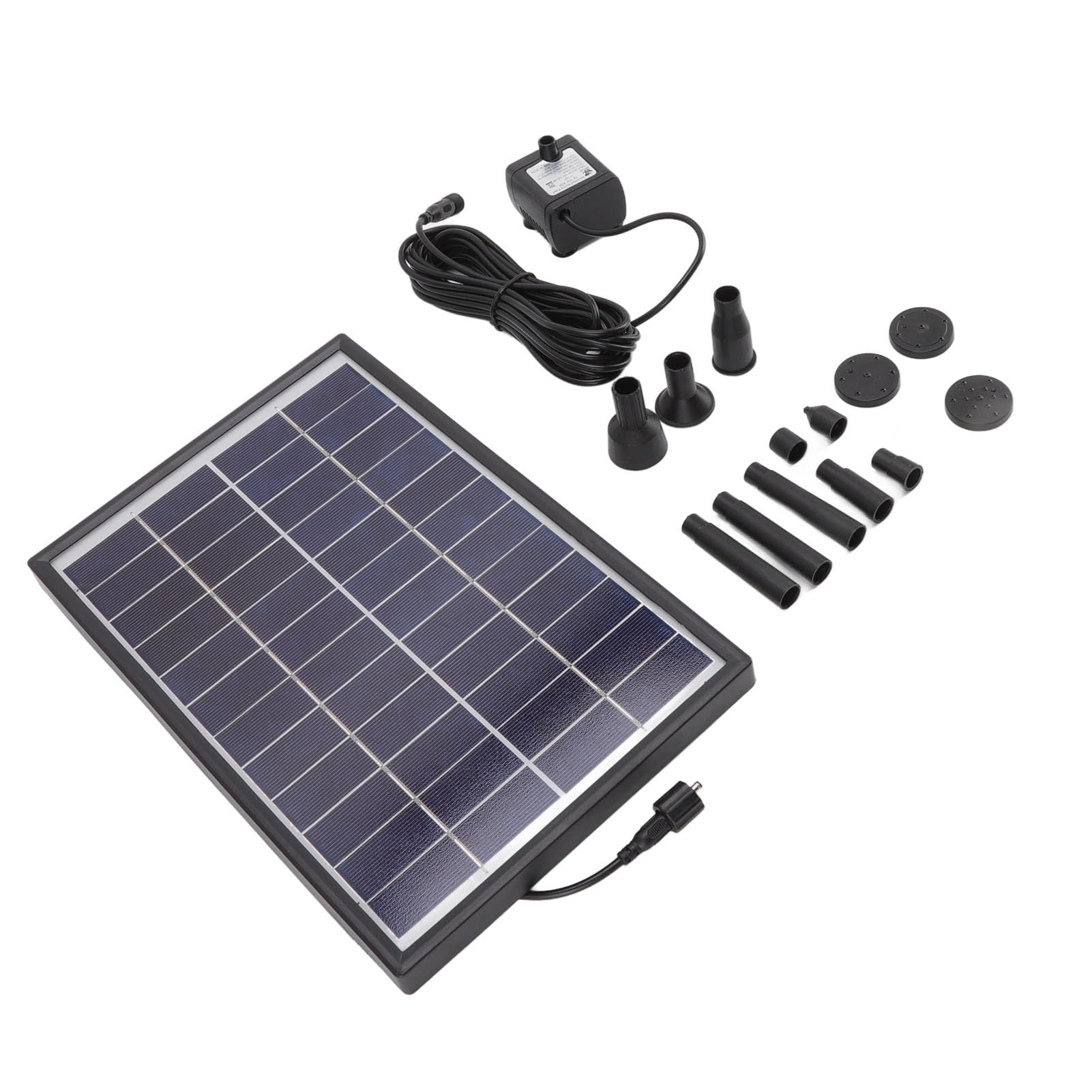 Mingzhe Pompa Ad Acqua Solare Design Compatto in ABS per Giochi D'acqua e Fontane da Giardino Pompa per Fontana Solare 12V 6W