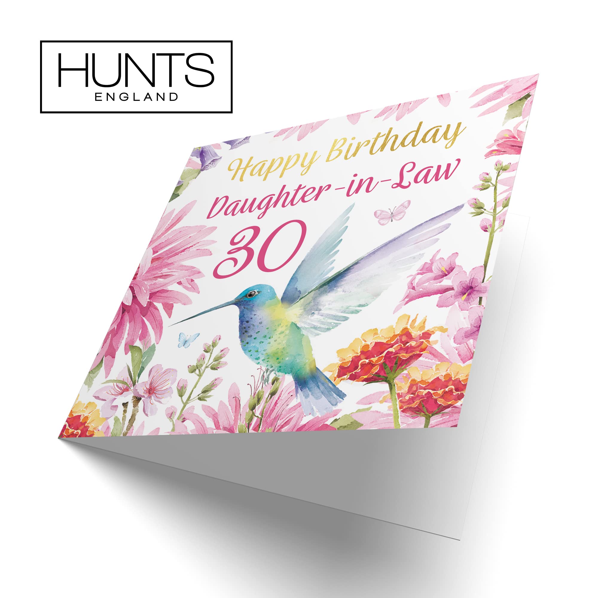 Hunts England Grande Carte D'anniversaire 30 Ans Pour Belle