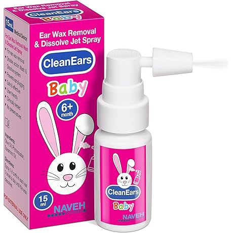 CleanEars Baby: Ear Wax Removal, Softener and Cleaner Spray for Kids