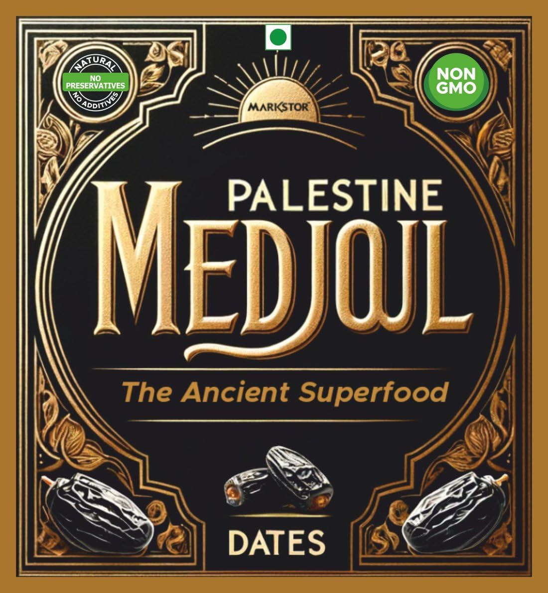Palestine Medjoul Fresh Dates - 500 Gm