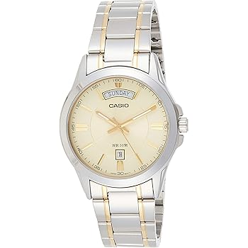 casio gold dial watch