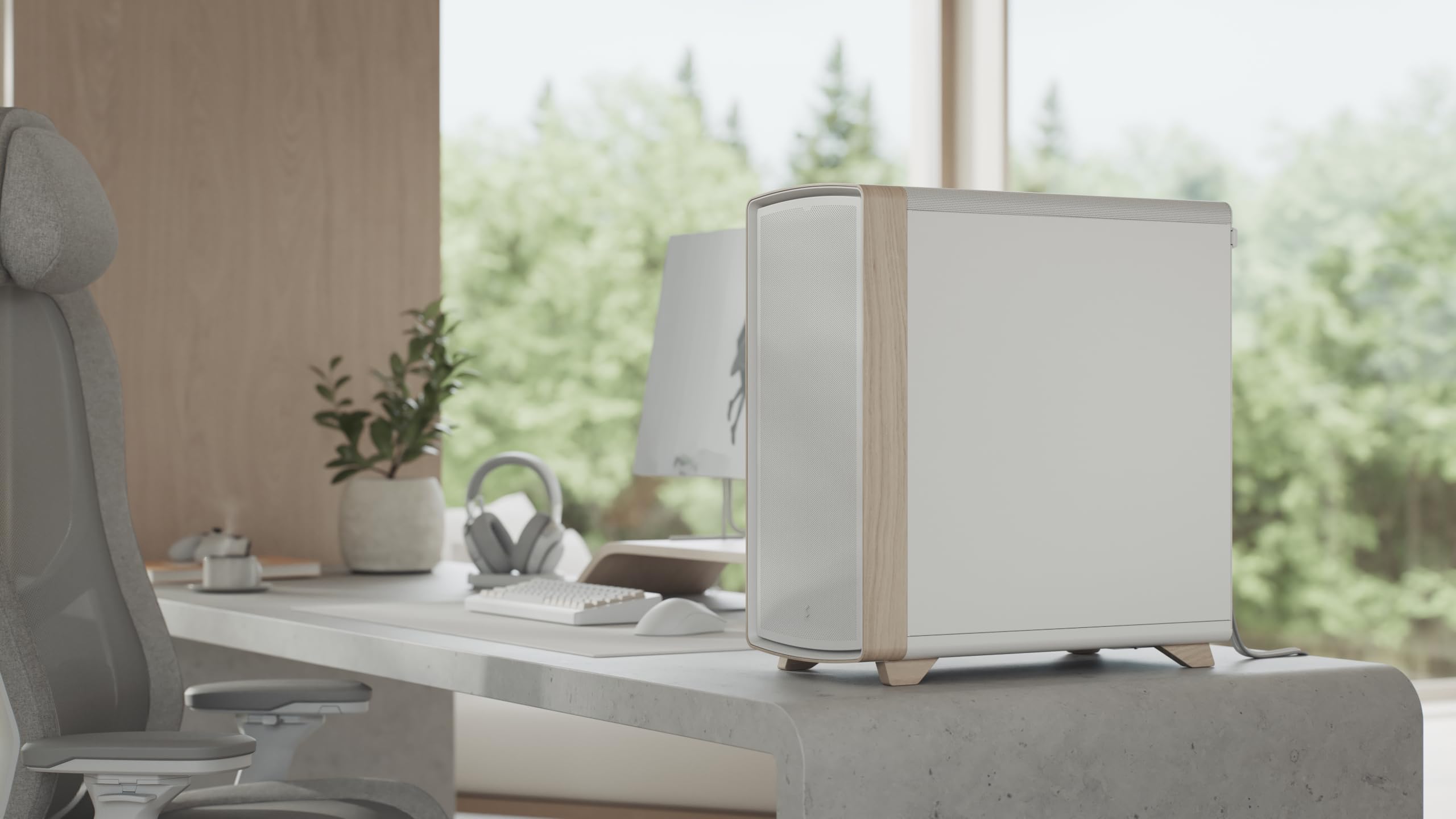 Fractal Design Summit Chalk White Solid – Boîtier PC Gaming