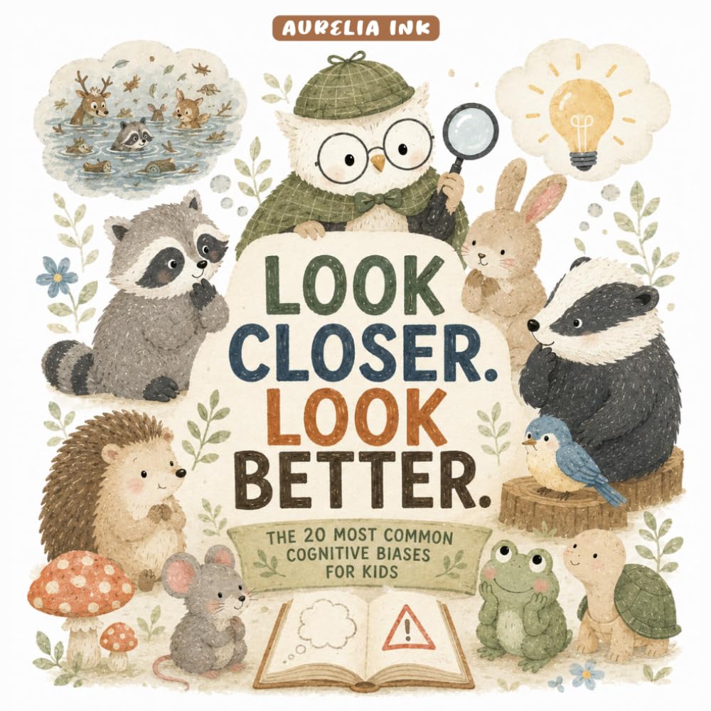 LOOK CLOSER. LOOK BETTER: The 20 most common cognitive biases - for Kids