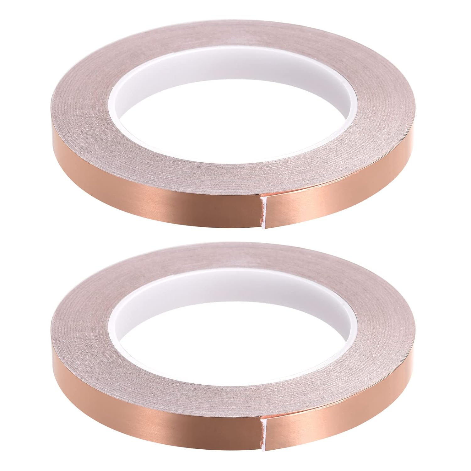 Copper Foil Tape Conductive Adhesive, [for EMI Shielding, Electrical Repairs, Stained Glass, Paper Circuits, Grounding] - 3/16"/98ft/2 Roll