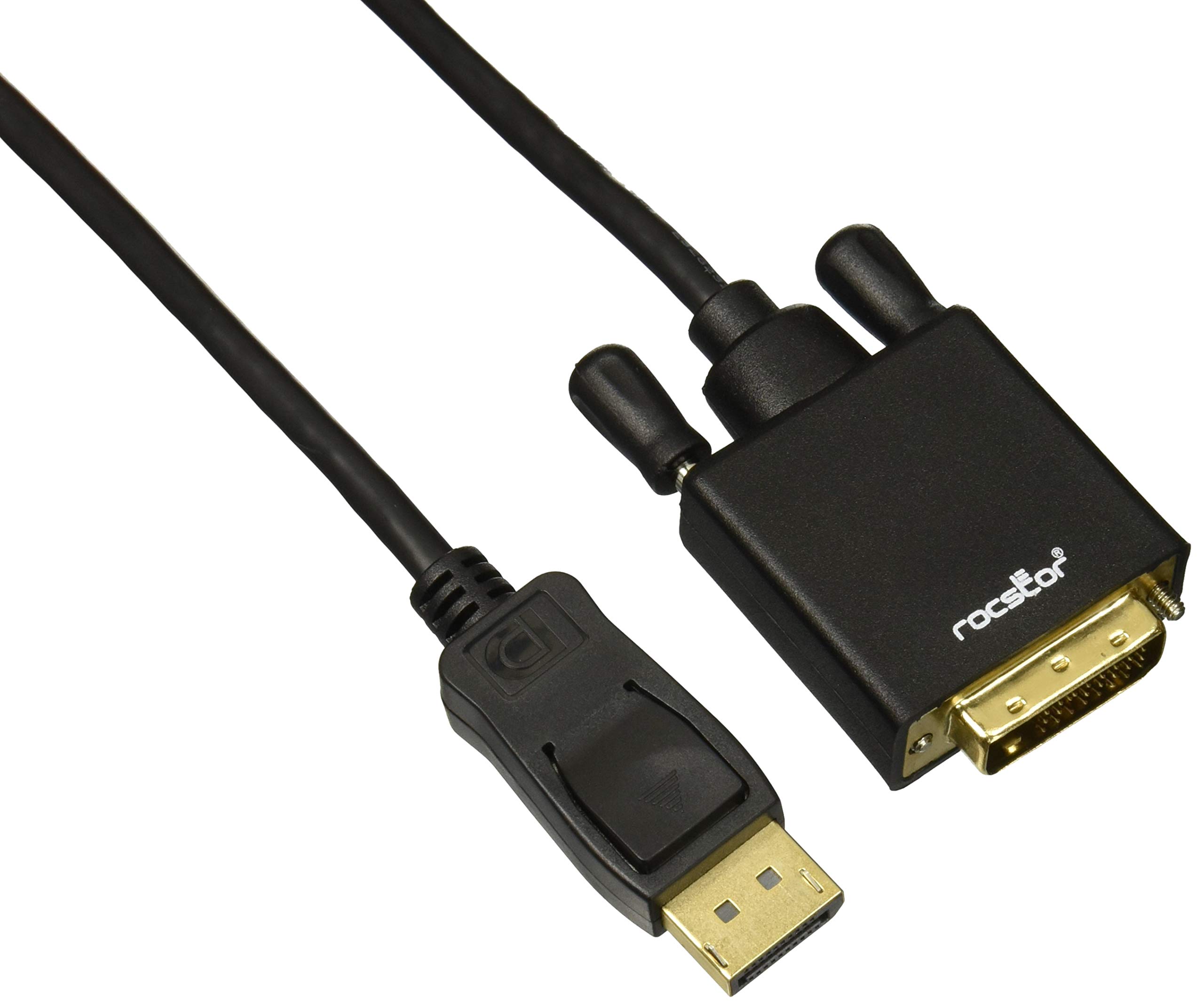 Rocstor 6FT DisplayPort to DVI-D Cable Supports 4KX2K 30HZ M/M