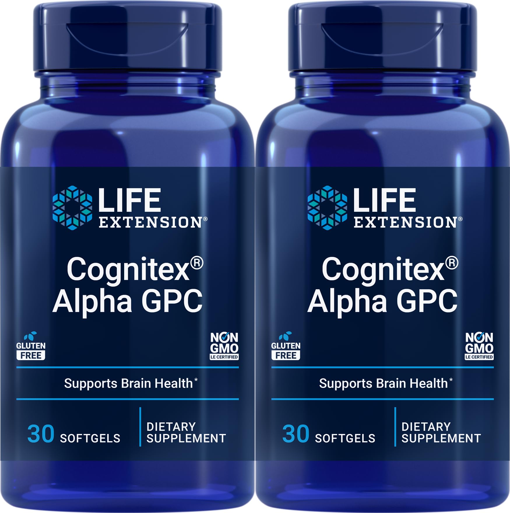 Cognitex Alpha GPC, 30 Softgels (Pack of 2)