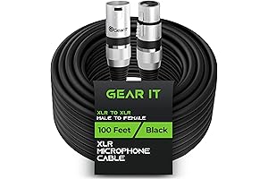 GearIT 100ft XLR Microphone Cable: Enhancing Audio Connectivity