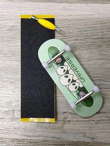 Miniatura 3 de LEEFAI Professinal - Diapasón completo de madera de arce de 1.339 in x 3.780 in, 5 capas de madera, impresión UV, cubierta alienígena, la tabla para