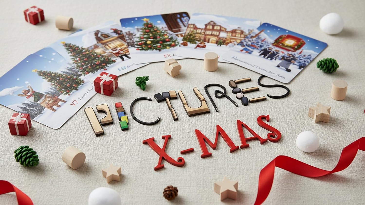 Rio Grande Games Pictures Christmas Expansion Pack, Holiday Party Game for Families, Board Game Expansion Ages 8+