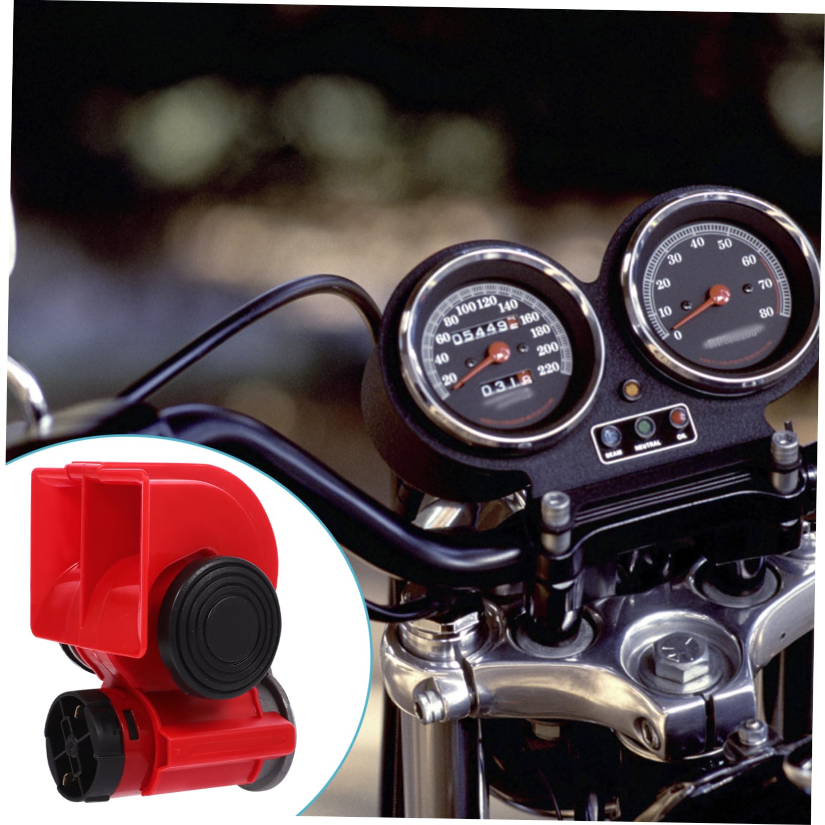ULTECHNOVO 2piezas Bocina De Aire Eléctrica Para Vehículos Claxon Potente Para Motocicletas y Camiones Diseño Compacto y Fácil Instalación Para Tráfico y Carreteras