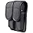 TAFTACFR Molded Double Mag Pouch Holster with Double and Single Stack Magazines .380, 9mm & 40 Cal for S&W M&P Ruger Glock Walther H&K(Ballistic Nylon)