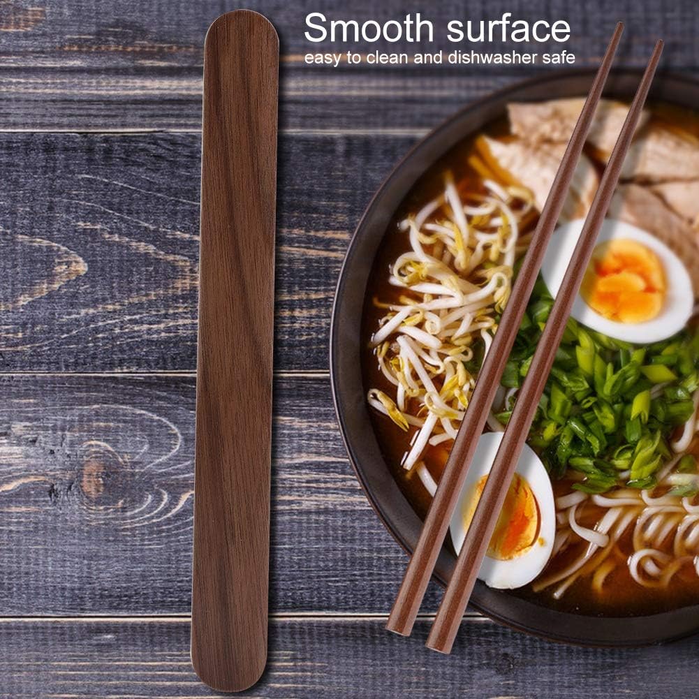 Gavigain Wooden Chopsticks with Case Holder Japanese Chop Sticks Reusable Chopsticks for Travel Dinner Kitchen
